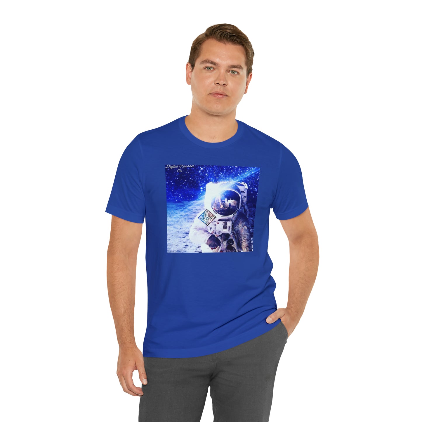 A.I. “MultiVerse Explorer” Digital Unisex Jersey Short Sleeve Tee