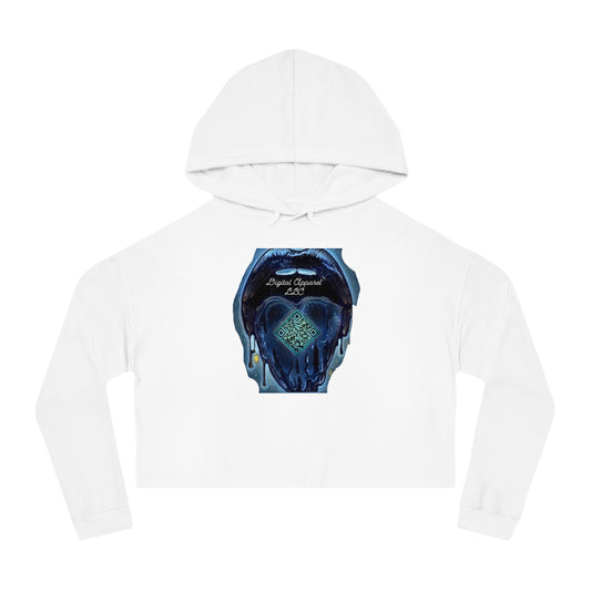 Women’s Digital Cropped Hooded Sweatshirt