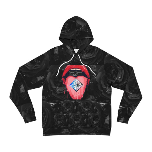 A.I. “Black Rose” Digital Fashion Hoodie (AOP)