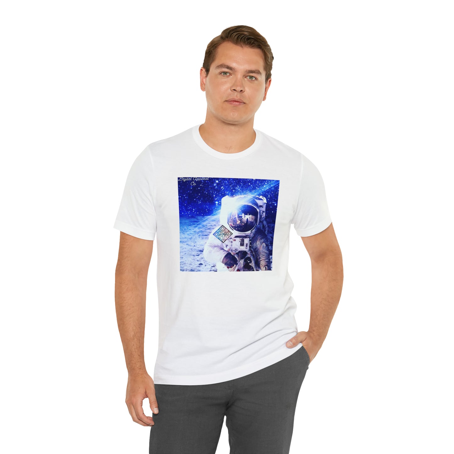 A.I. “MultiVerse Explorer” Digital Unisex Jersey Short Sleeve Tee