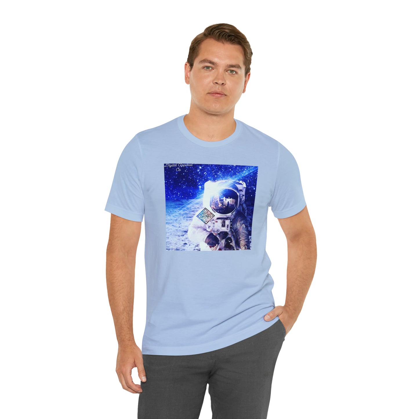 A.I. “MultiVerse Explorer” Digital Unisex Jersey Short Sleeve Tee