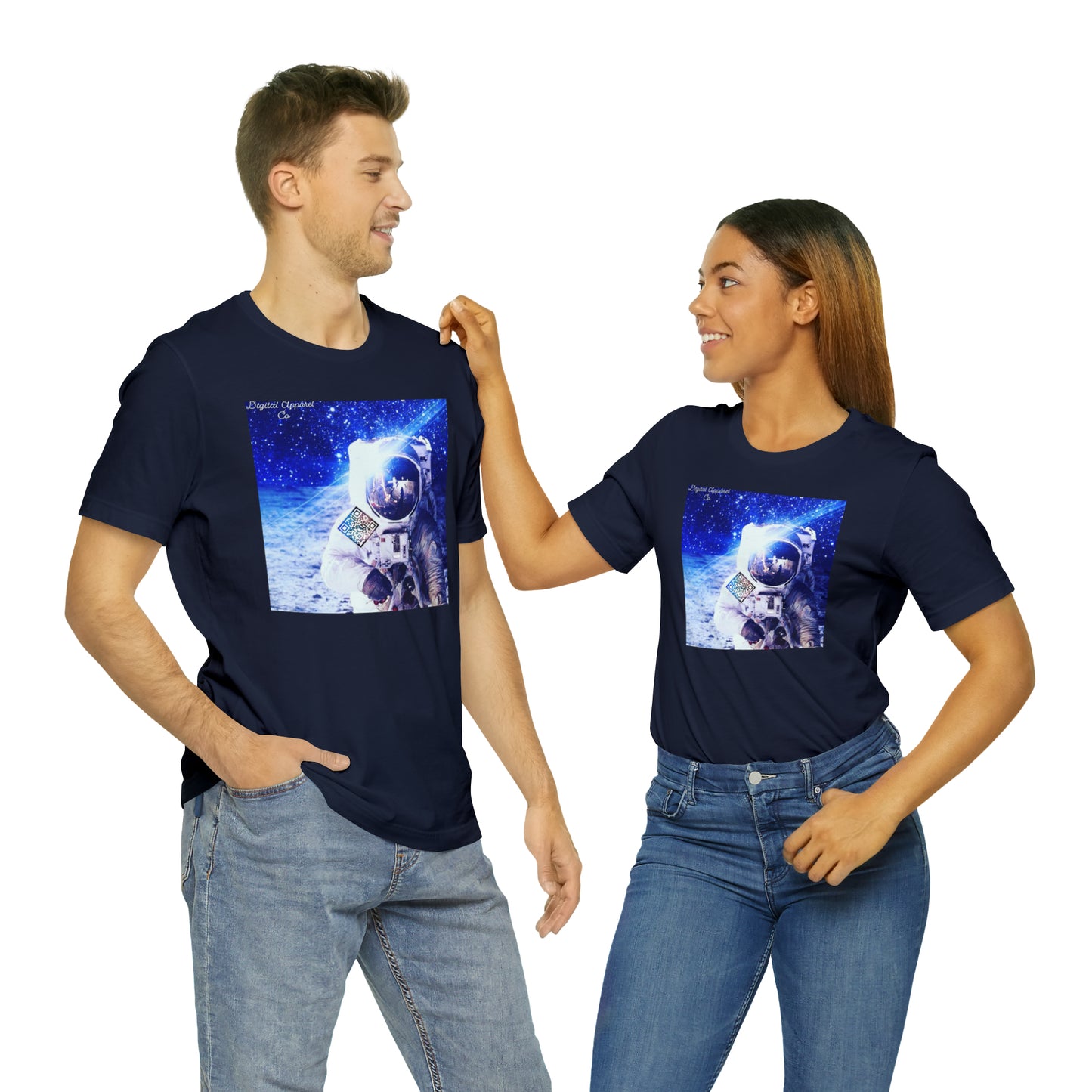 A.I. “MultiVerse Explorer” Digital Unisex Jersey Short Sleeve Tee