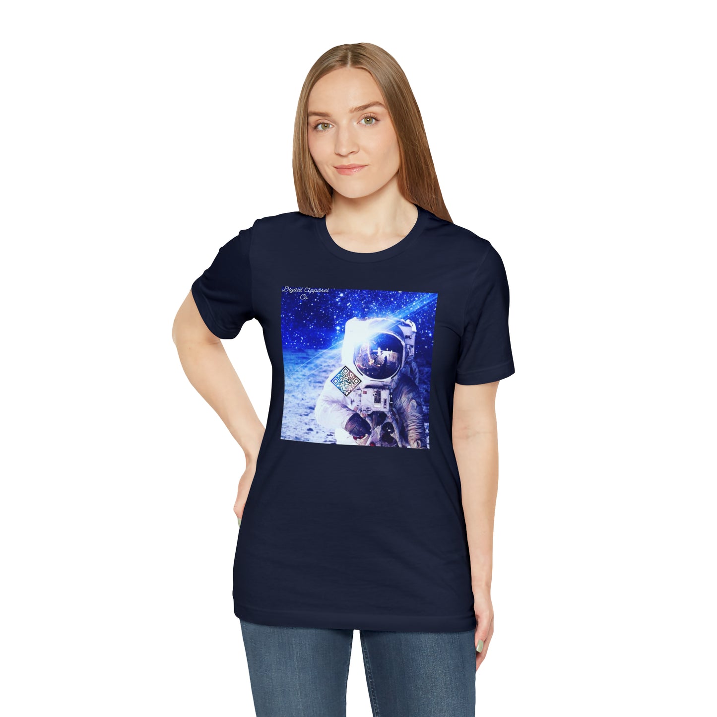 A.I. “MultiVerse Explorer” Digital Unisex Jersey Short Sleeve Tee