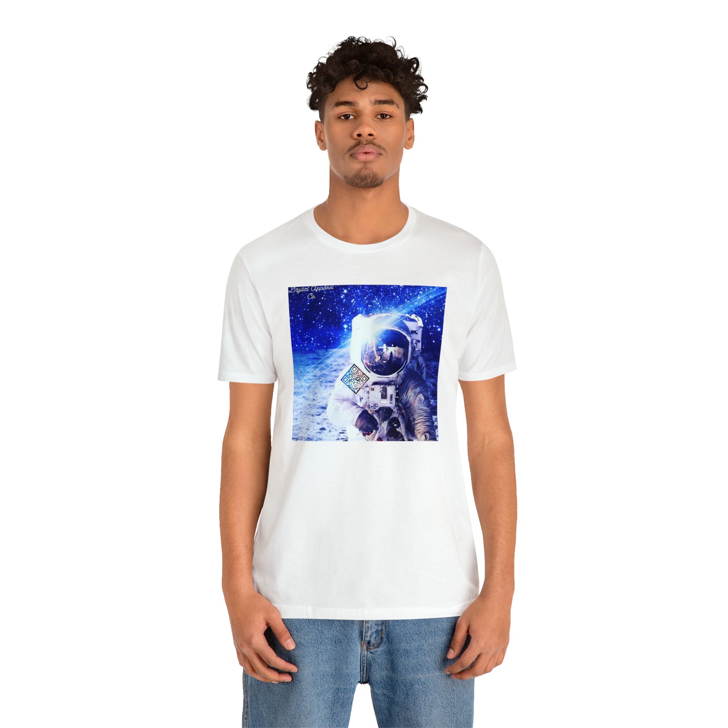 A.I. “MultiVerse Explorer” Digital Unisex Jersey Short Sleeve Tee