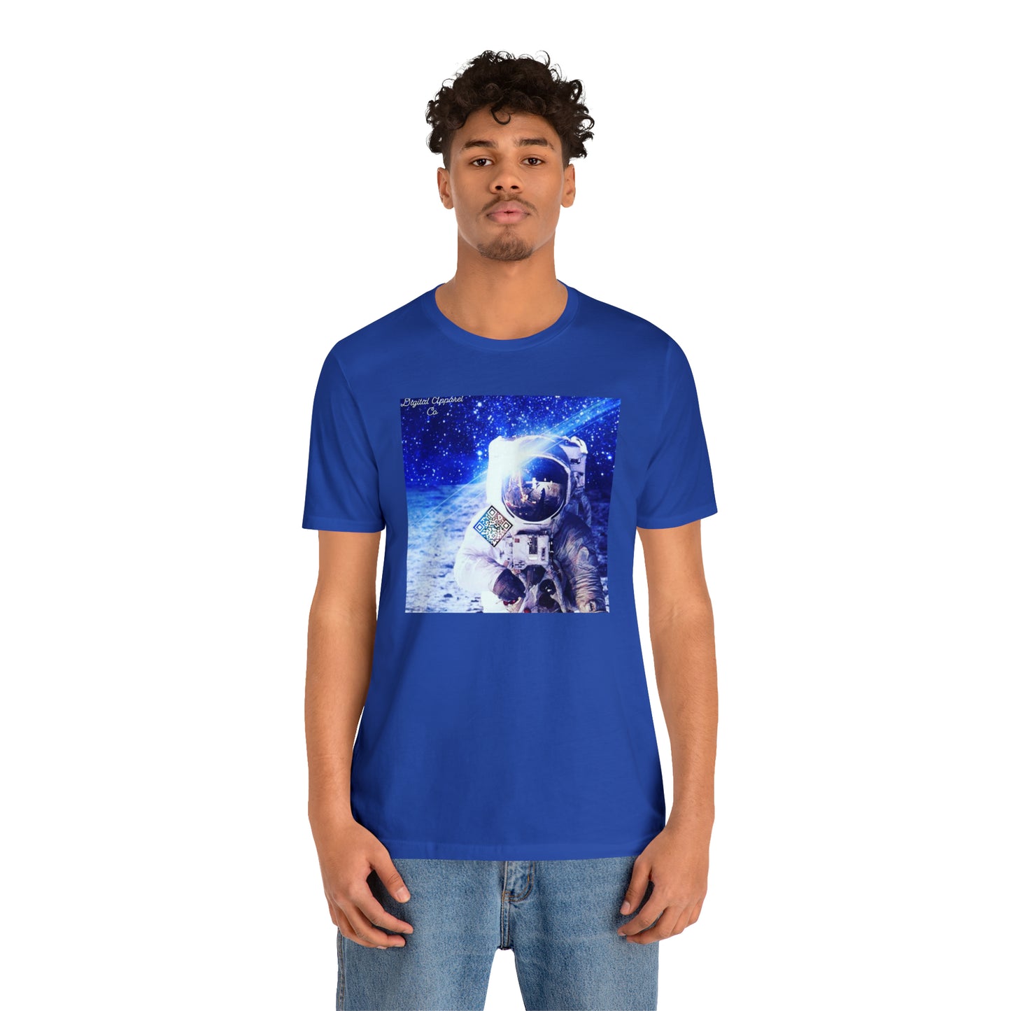 A.I. “MultiVerse Explorer” Digital Unisex Jersey Short Sleeve Tee