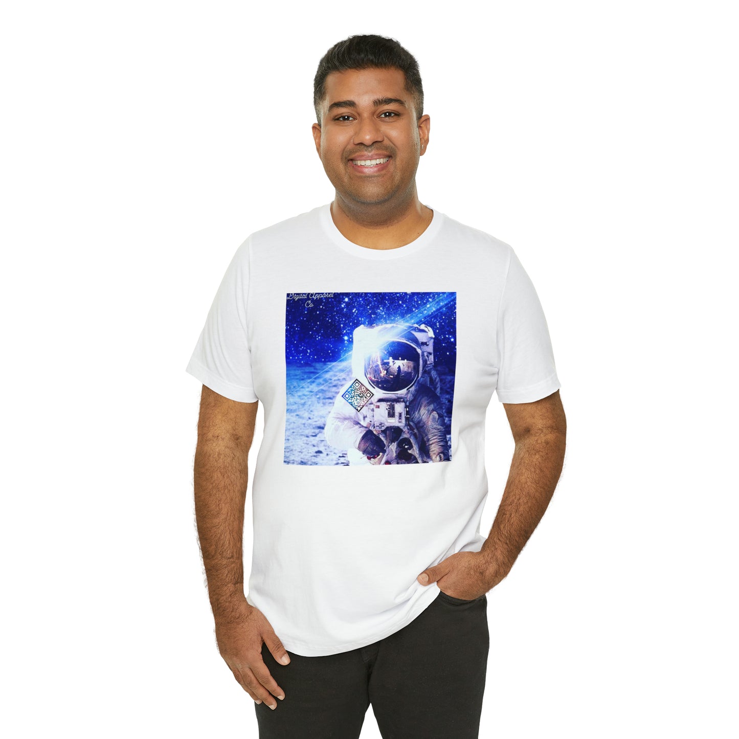 A.I. “MultiVerse Explorer” Digital Unisex Jersey Short Sleeve Tee