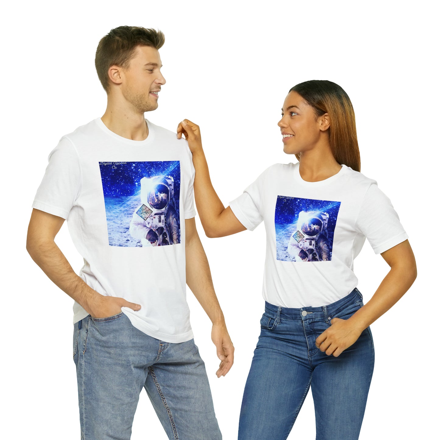 A.I. “MultiVerse Explorer” Digital Unisex Jersey Short Sleeve Tee