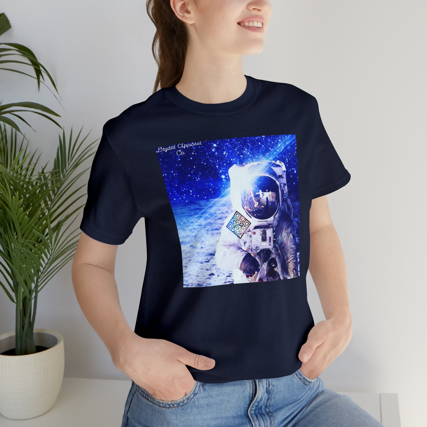 A.I. “MultiVerse Explorer” Digital Unisex Jersey Short Sleeve Tee