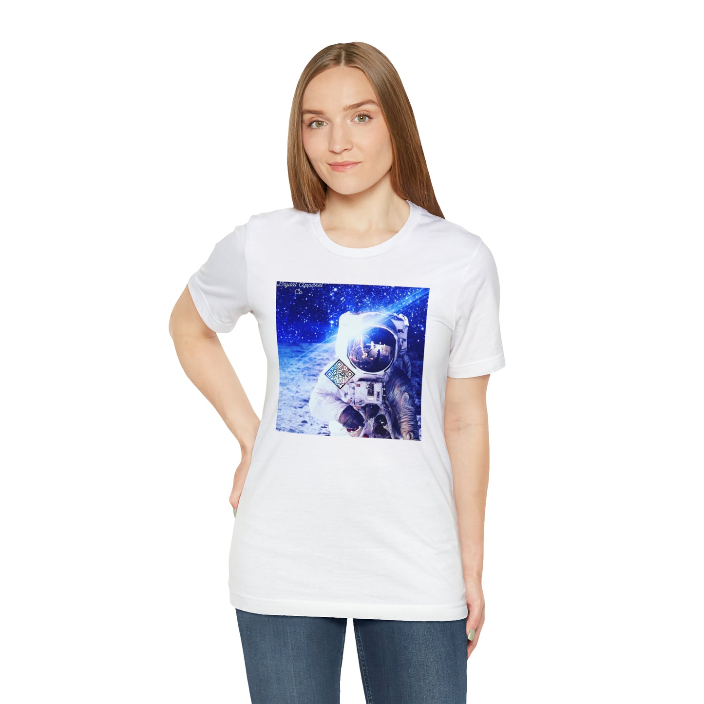 A.I. “MultiVerse Explorer” Digital Unisex Jersey Short Sleeve Tee