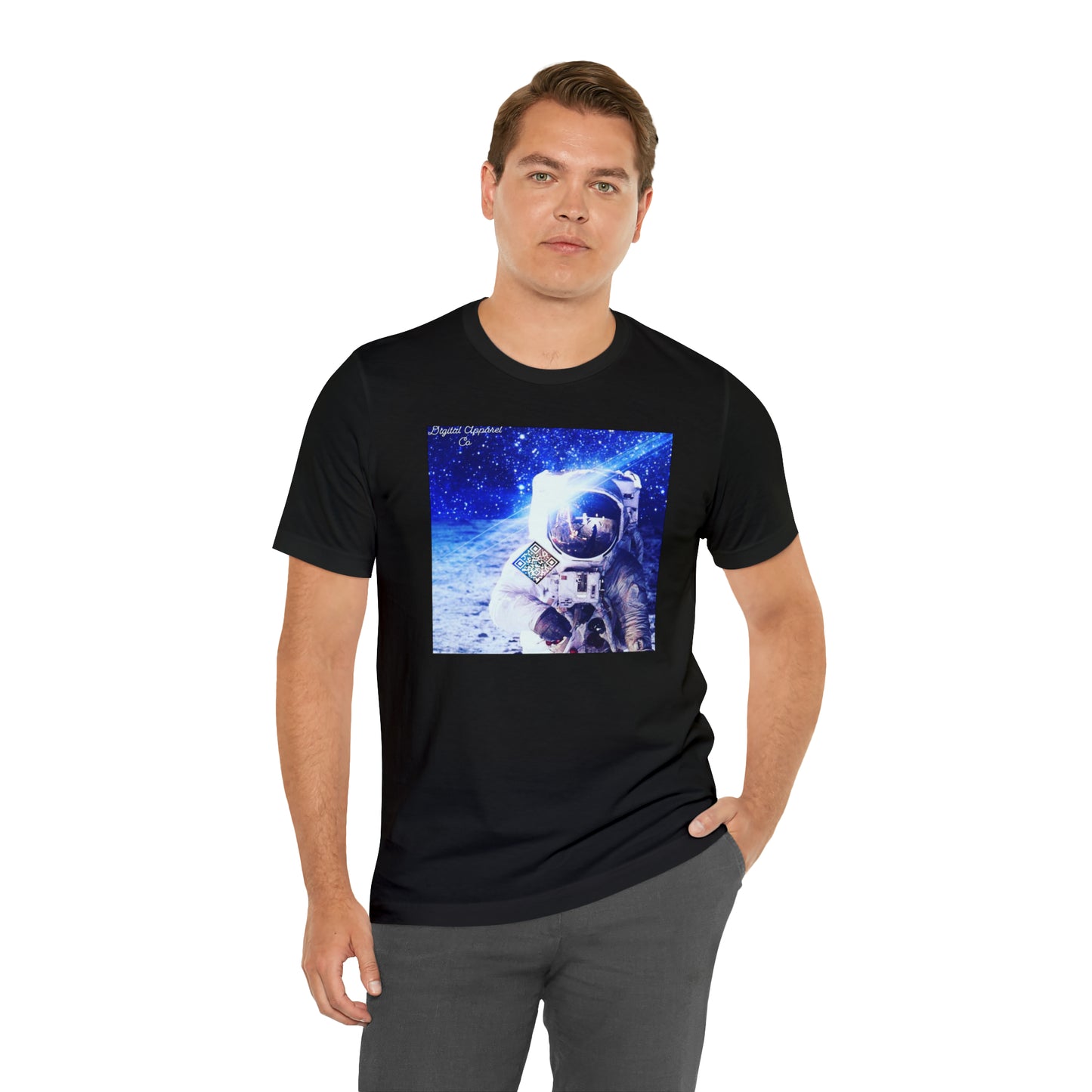 A.I. “MultiVerse Explorer” Digital Unisex Jersey Short Sleeve Tee