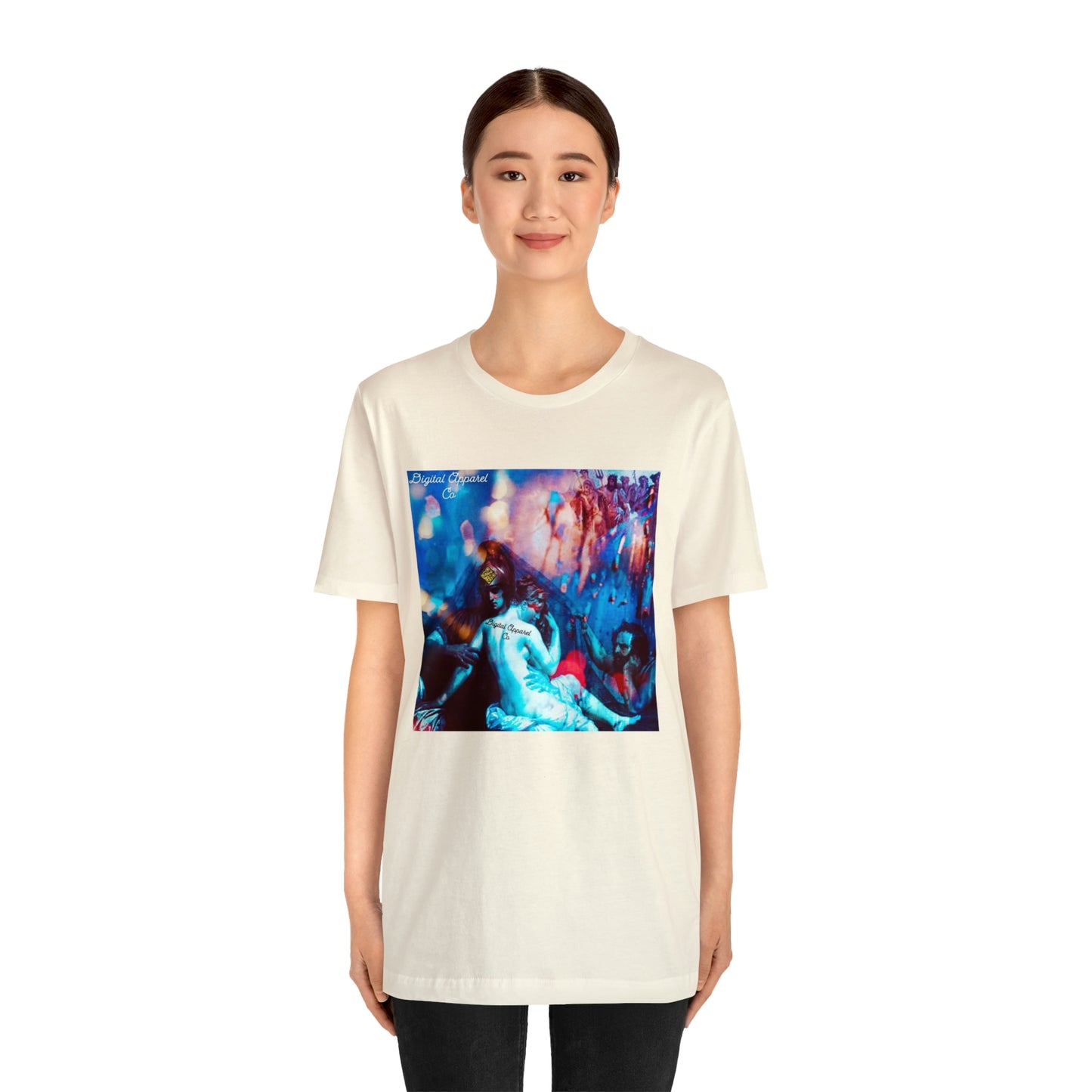 Adonis&Aphrodite Burning Hearts of Desire Unisex Jersey Short Sleeve Tee