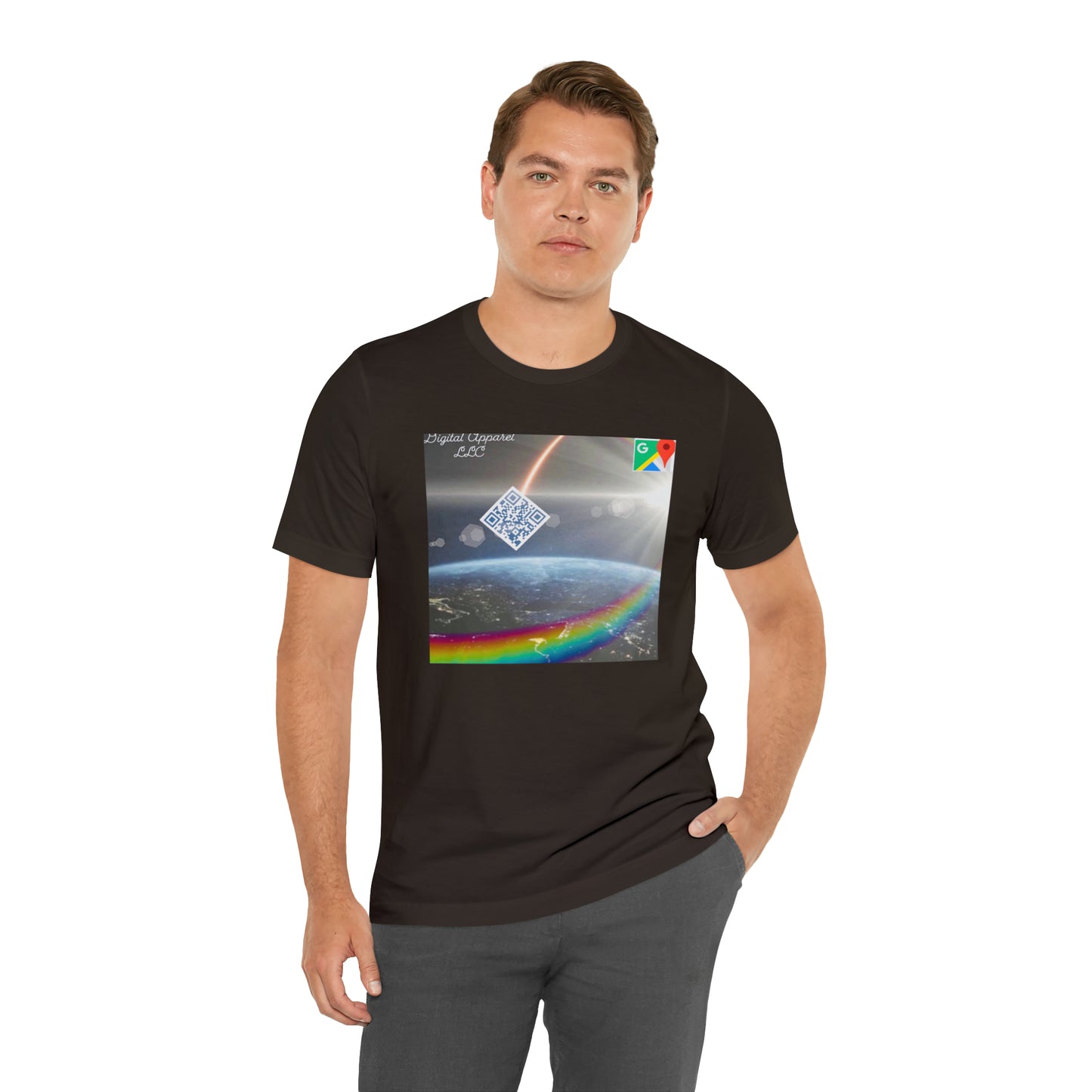 Artificially Intelligent GPS Digital Unisex Jersey Short Sleeve Tee