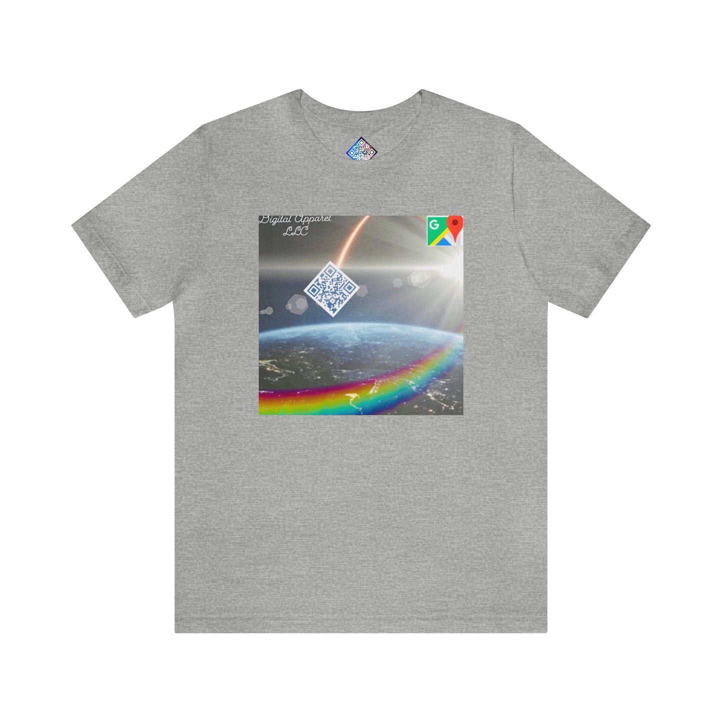 Artificially Intelligent GPS Digital Unisex Jersey Short Sleeve Tee