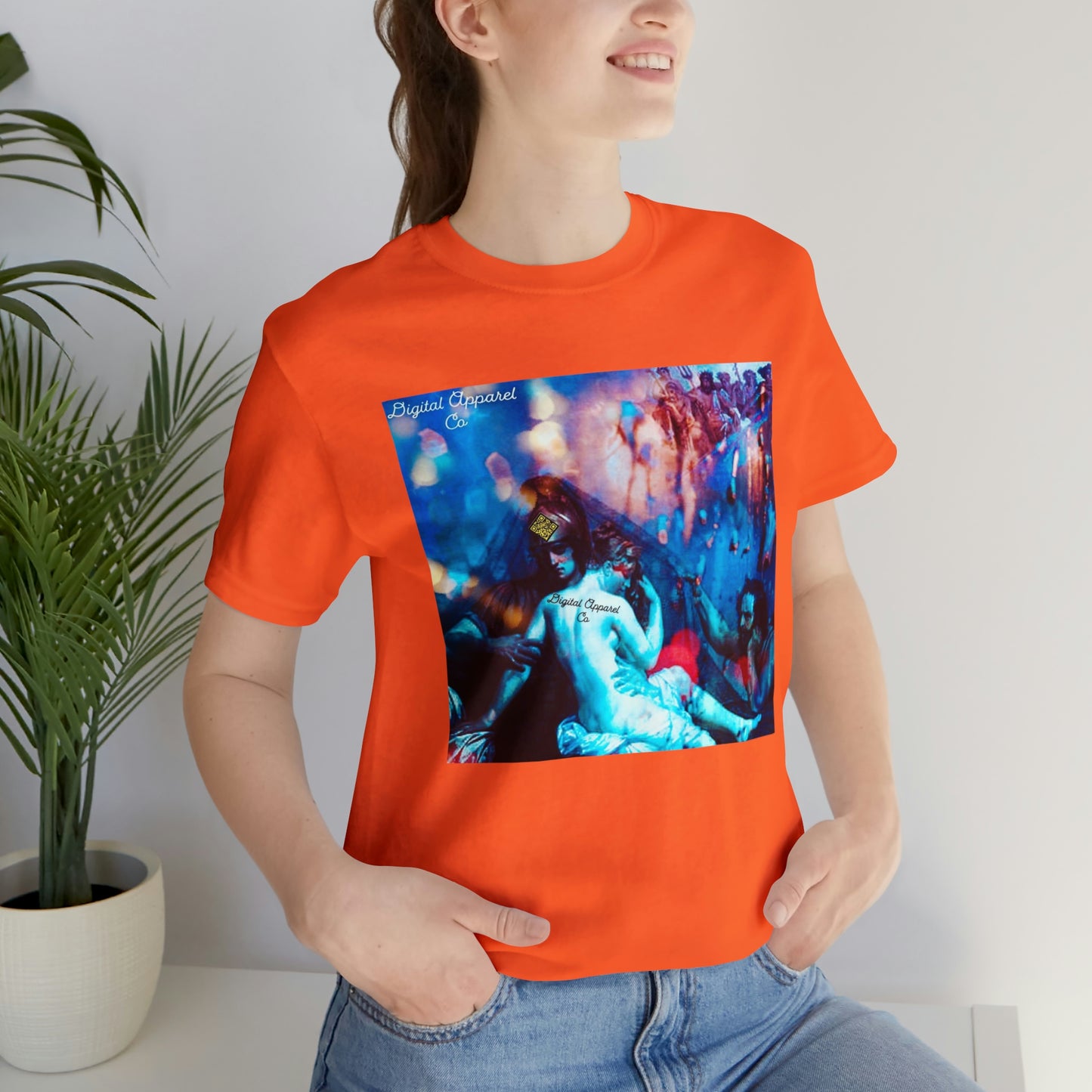 Adonis&Aphrodite Burning Hearts of Desire Unisex Jersey Short Sleeve Tee