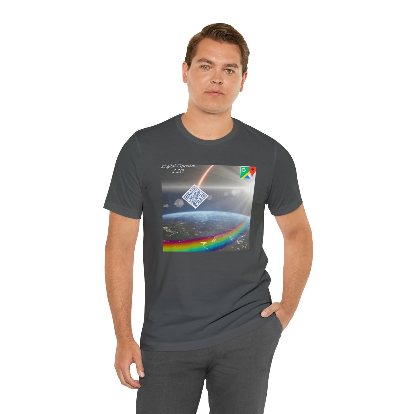 Artificially Intelligent GPS Digital Unisex Jersey Short Sleeve Tee