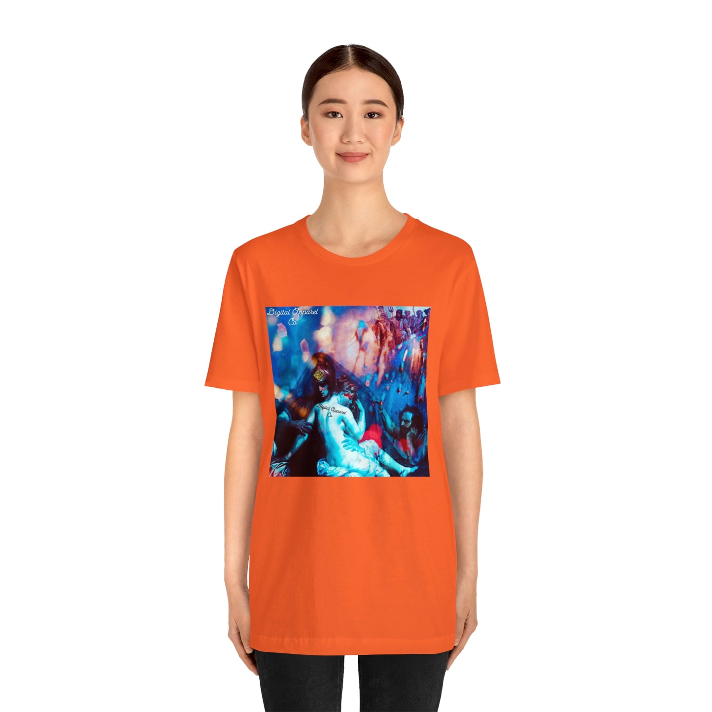 Adonis&Aphrodite Burning Hearts of Desire Unisex Jersey Short Sleeve Tee