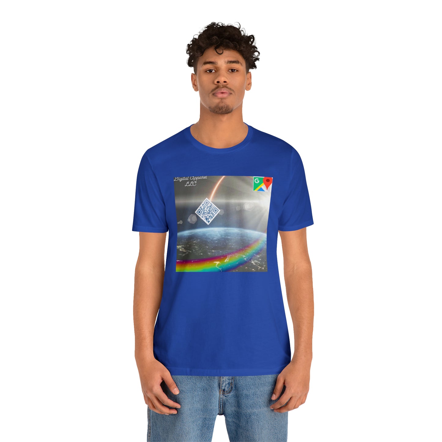 Artificially Intelligent GPS Digital Unisex Jersey Short Sleeve Tee