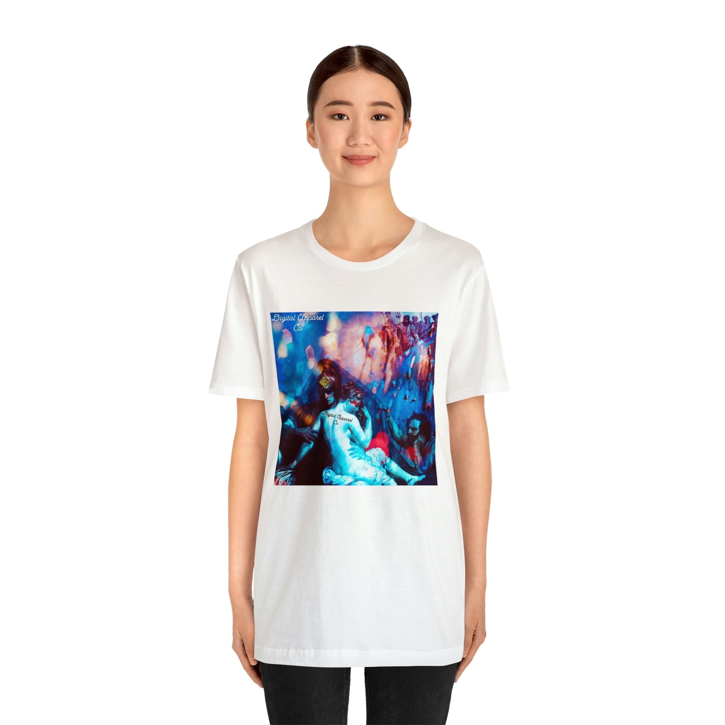 Adonis&Aphrodite Burning Hearts of Desire Unisex Jersey Short Sleeve Tee