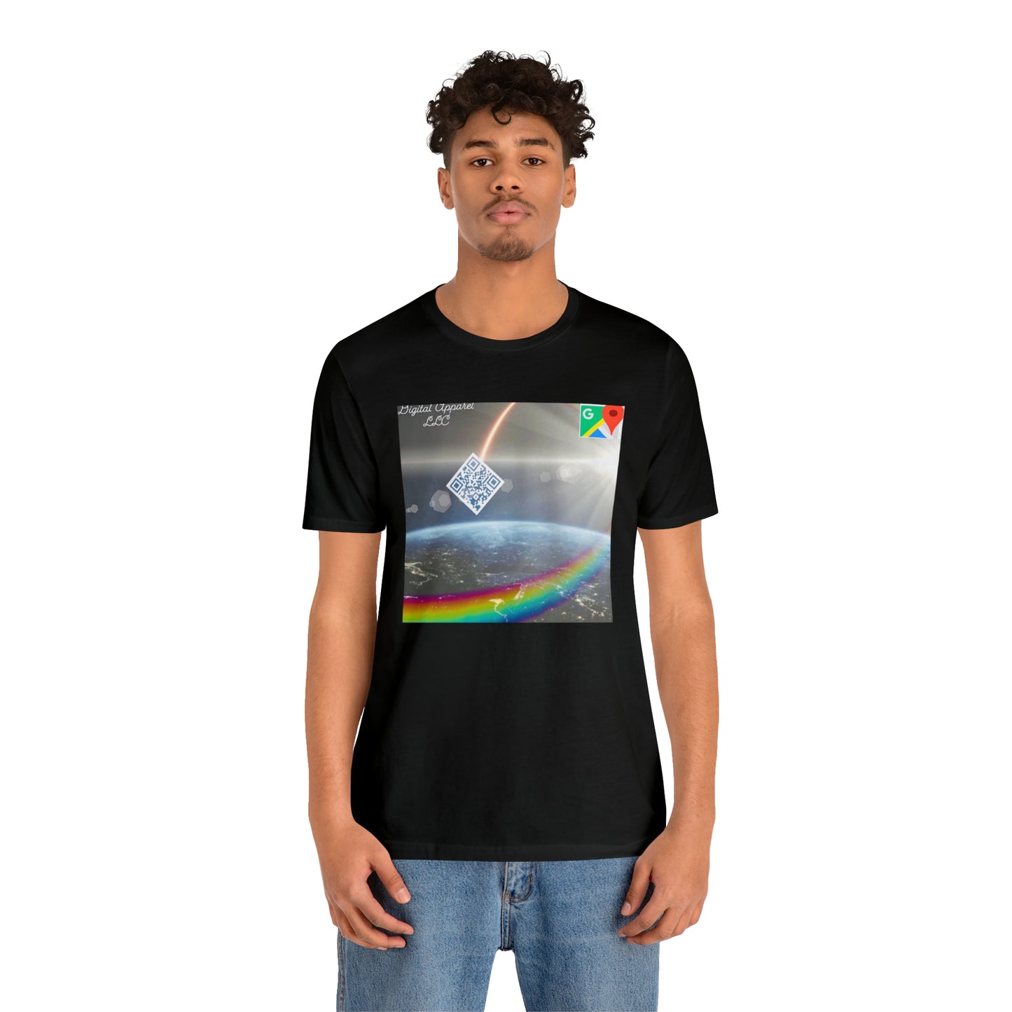 Artificially Intelligent GPS Digital Unisex Jersey Short Sleeve Tee