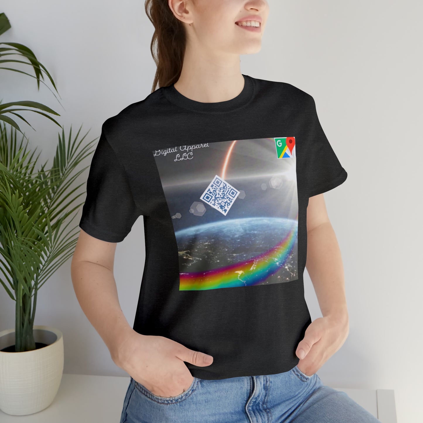 Artificially Intelligent GPS Digital Unisex Jersey Short Sleeve Tee