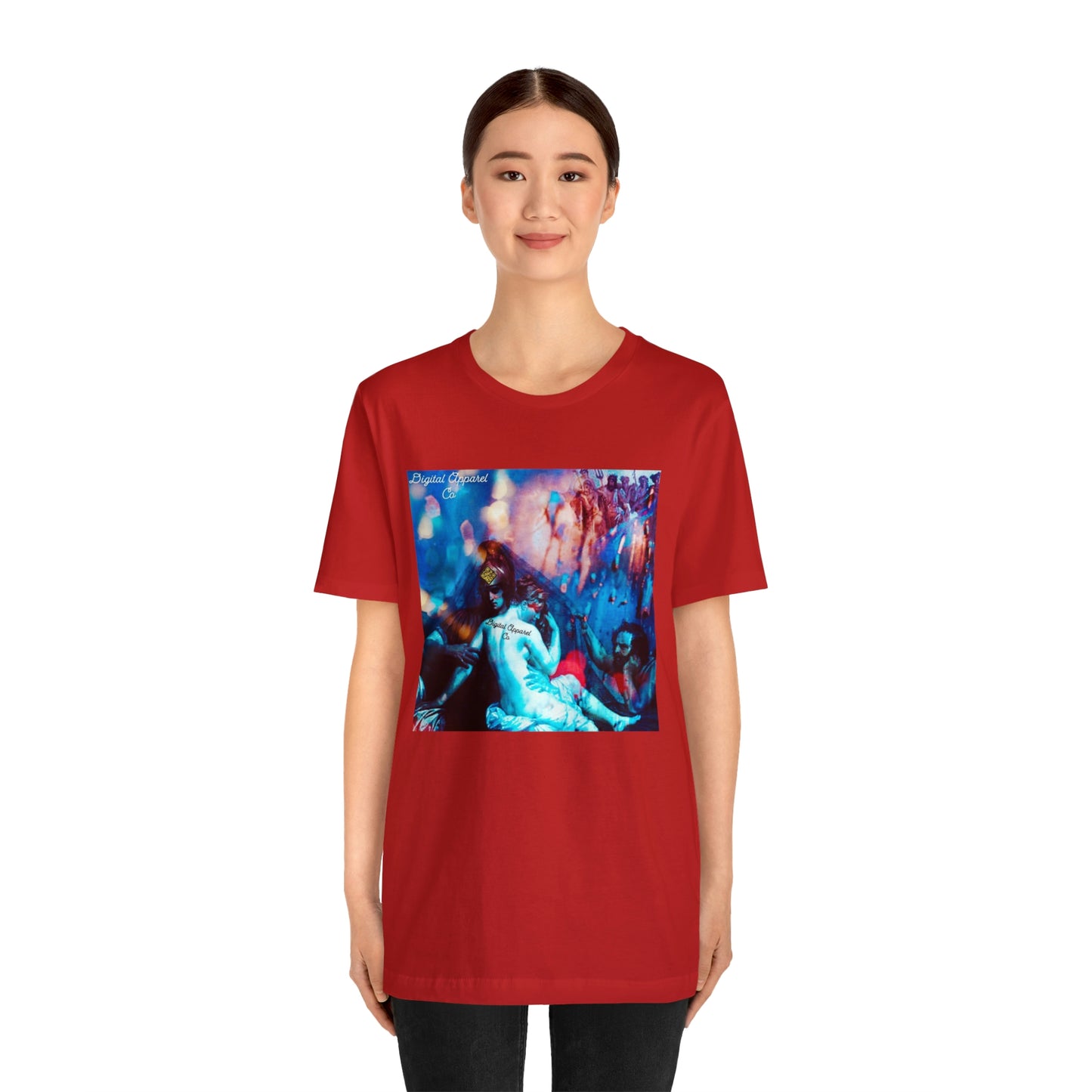 Adonis&Aphrodite Burning Hearts of Desire Unisex Jersey Short Sleeve Tee