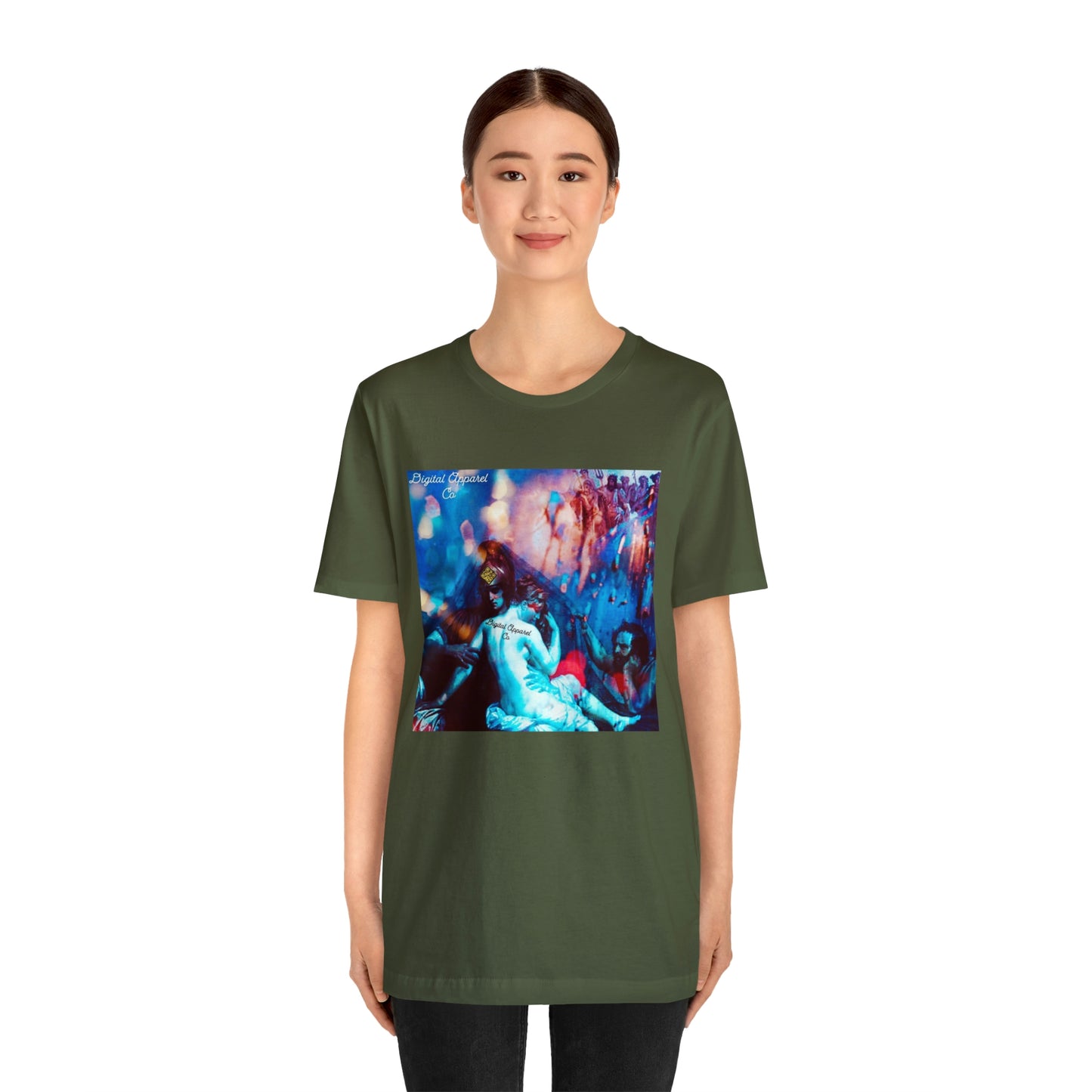 Adonis&Aphrodite Burning Hearts of Desire Unisex Jersey Short Sleeve Tee