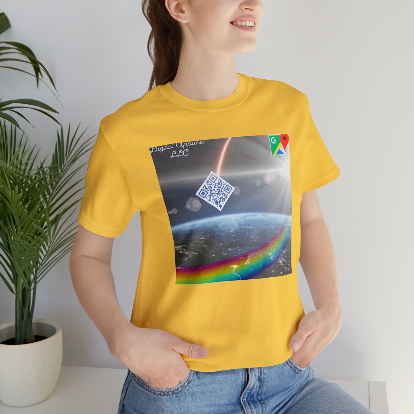 Artificially Intelligent GPS Digital Unisex Jersey Short Sleeve Tee