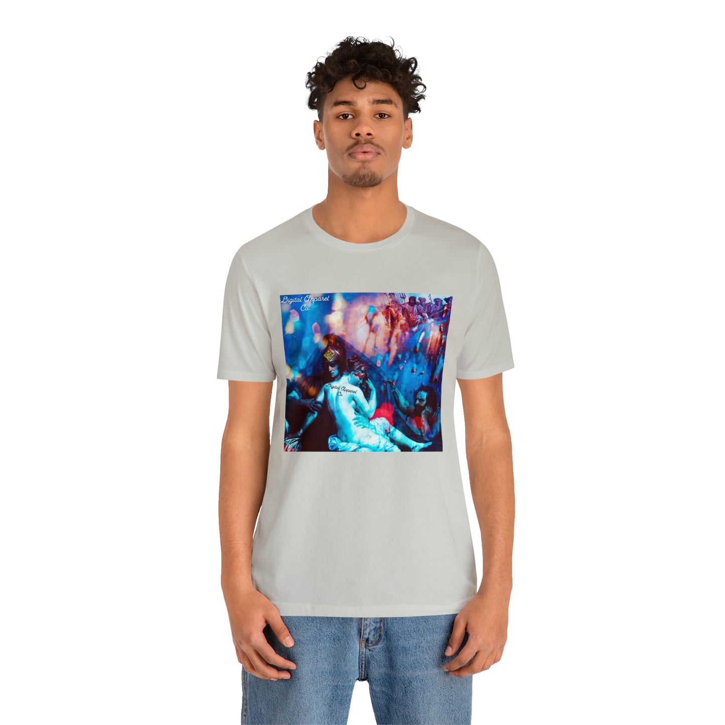 Adonis&Aphrodite Burning Hearts of Desire Unisex Jersey Short Sleeve Tee