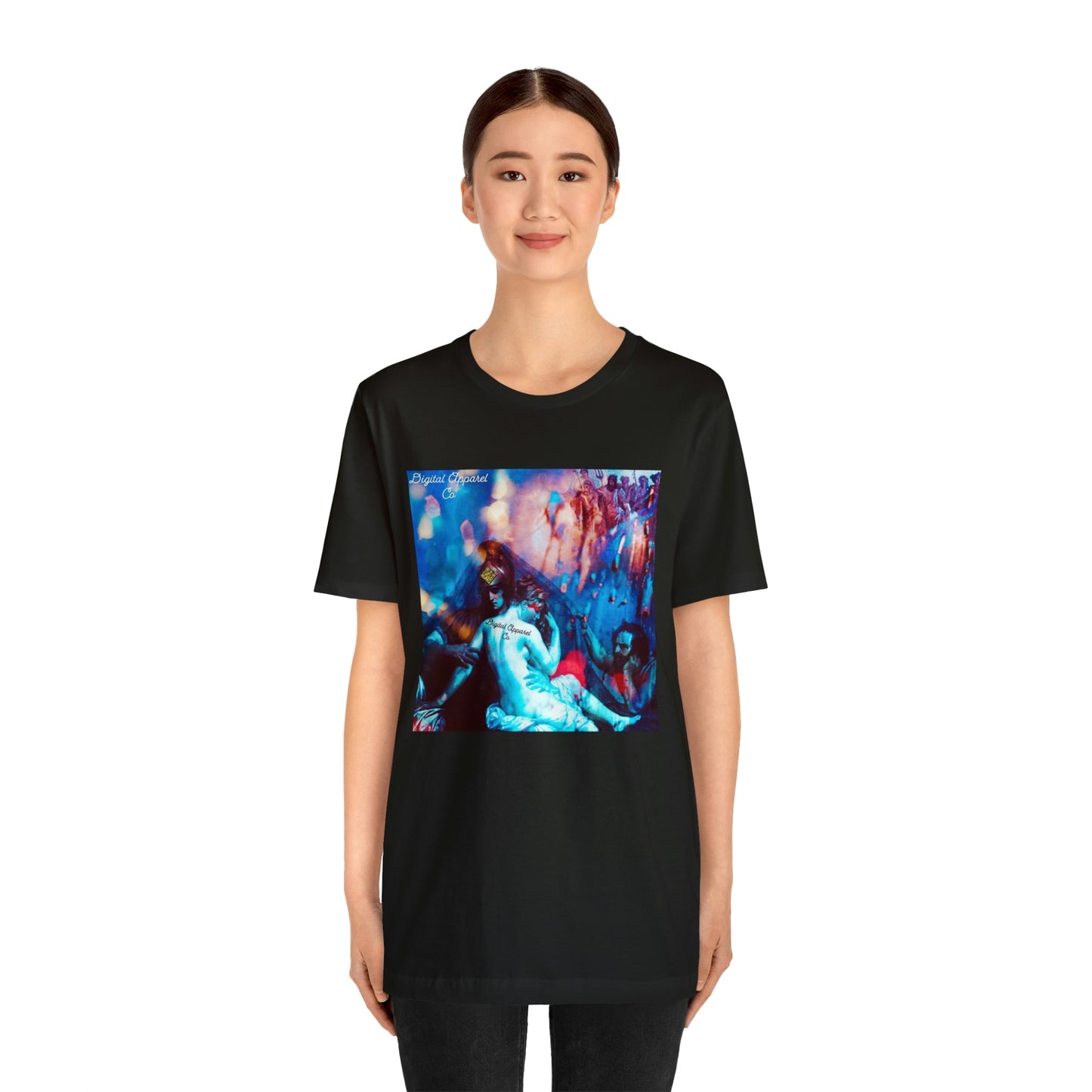 Adonis&Aphrodite Burning Hearts of Desire Unisex Jersey Short Sleeve Tee