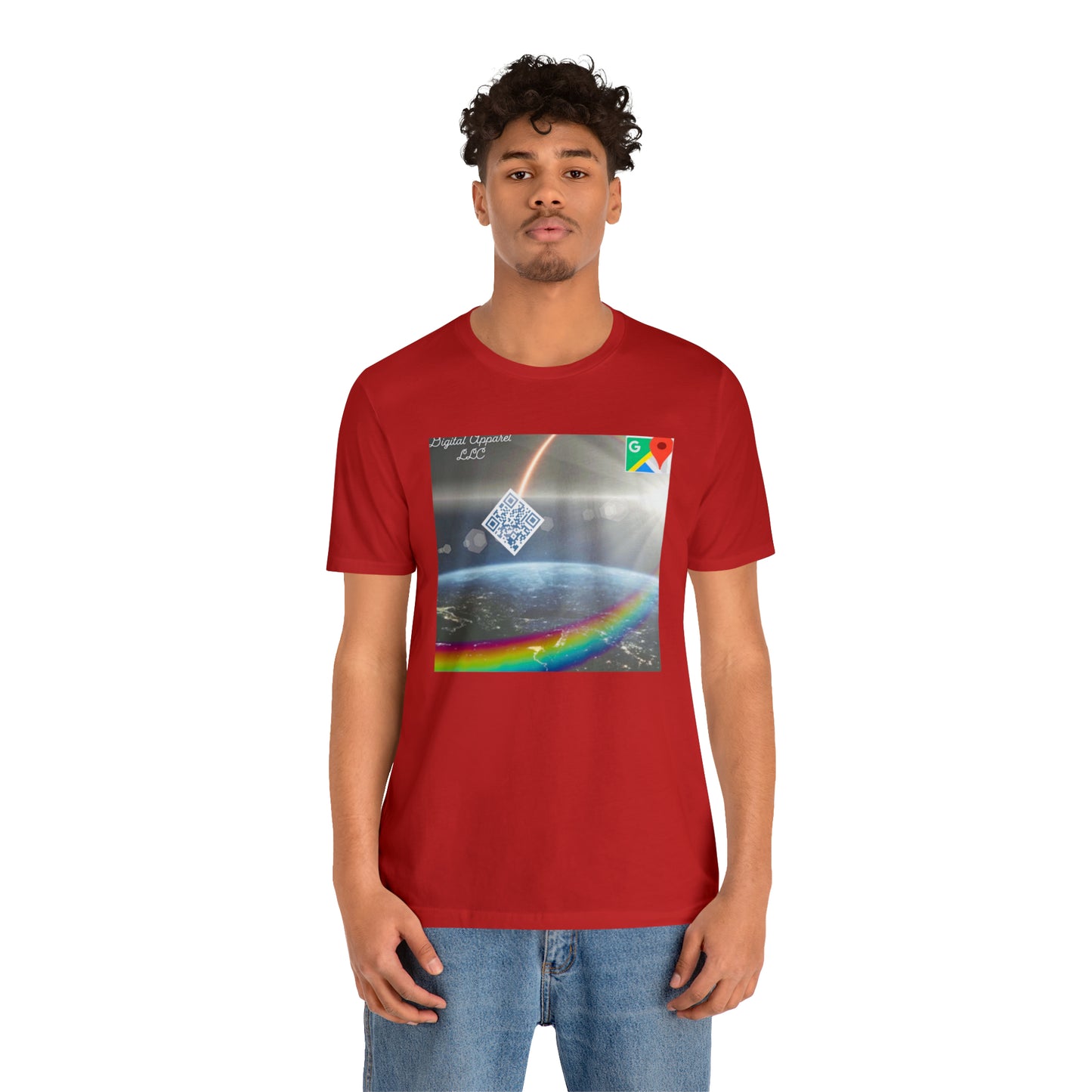 Artificially Intelligent GPS Digital Unisex Jersey Short Sleeve Tee