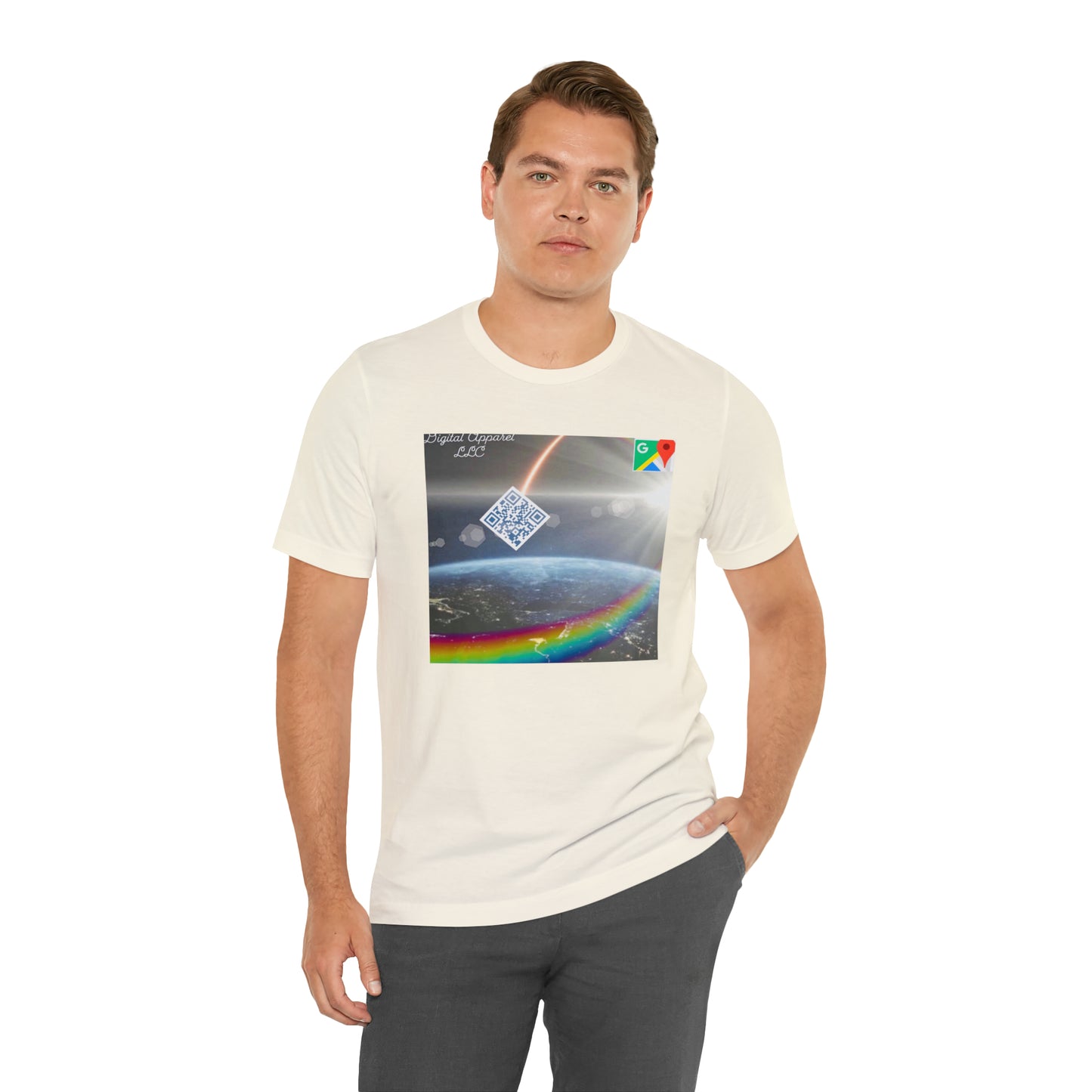 Artificially Intelligent GPS Digital Unisex Jersey Short Sleeve Tee