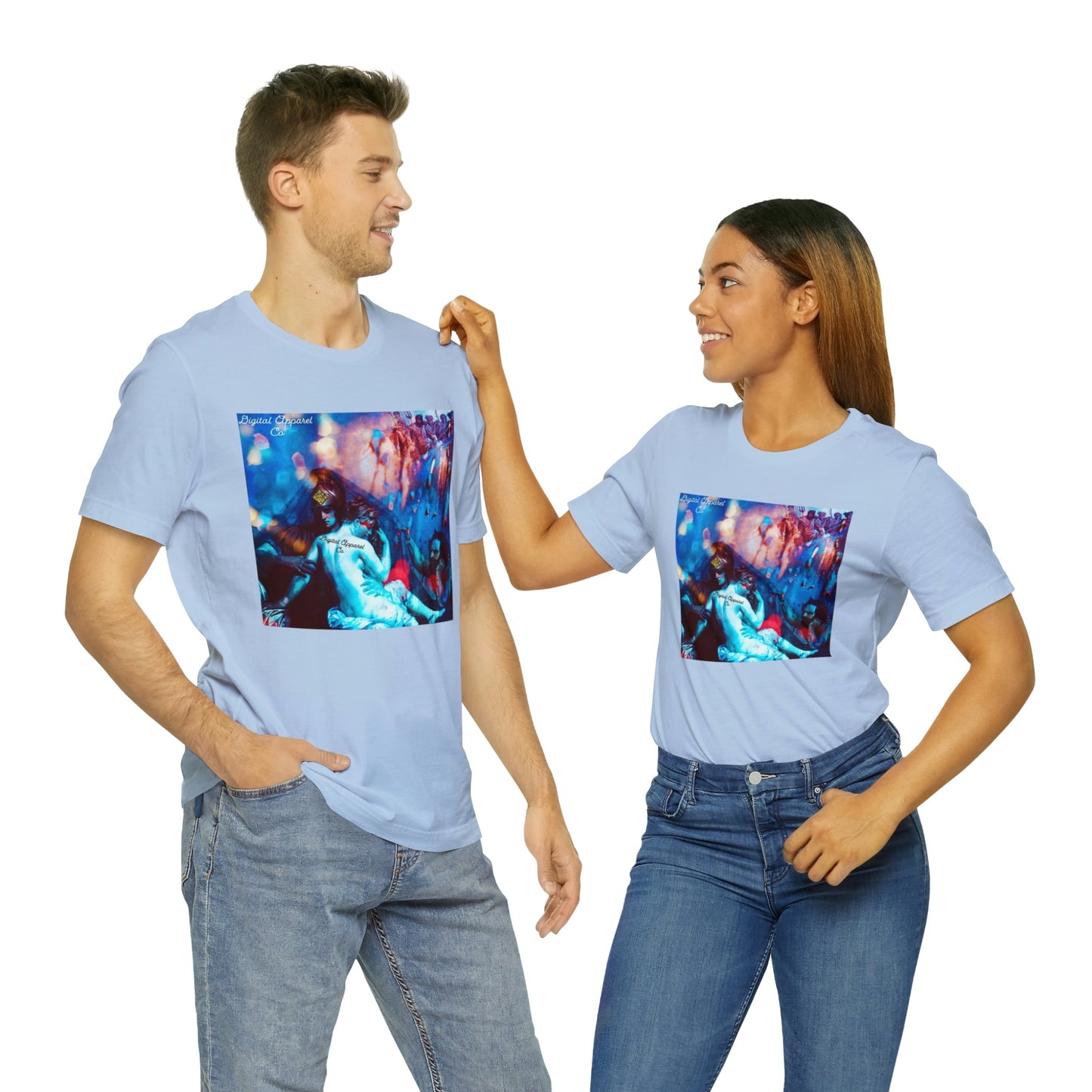 Adonis&Aphrodite Burning Hearts of Desire Unisex Jersey Short Sleeve Tee