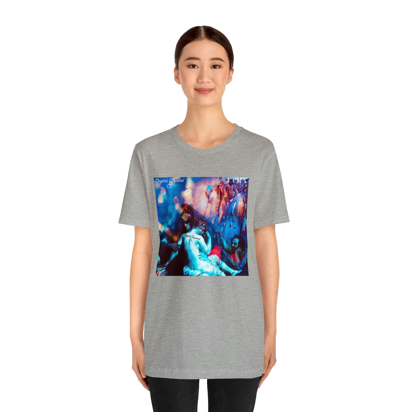 Adonis&Aphrodite Burning Hearts of Desire Unisex Jersey Short Sleeve Tee