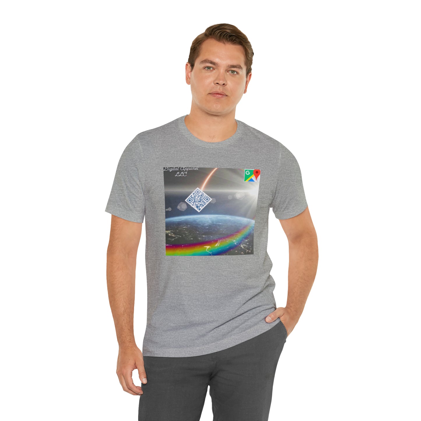 Artificially Intelligent GPS Digital Unisex Jersey Short Sleeve Tee