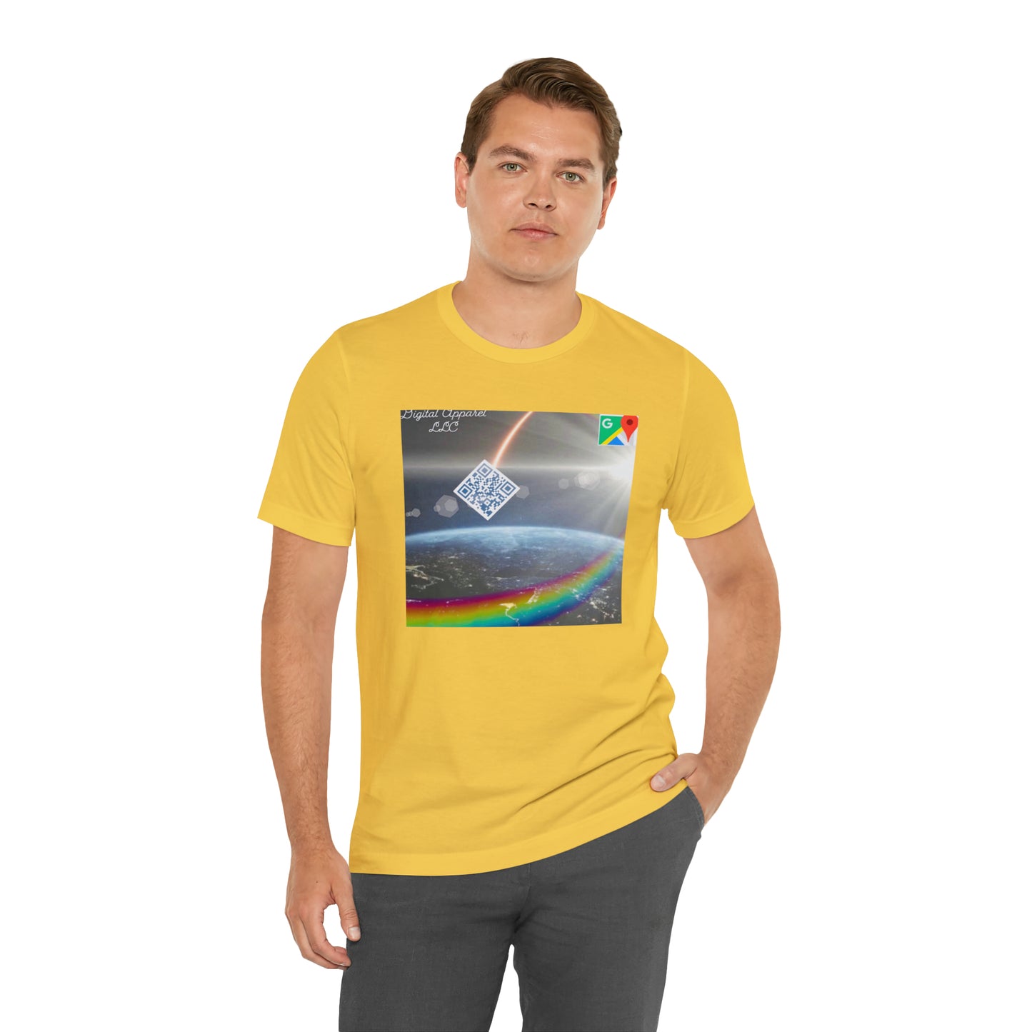 Artificially Intelligent GPS Digital Unisex Jersey Short Sleeve Tee