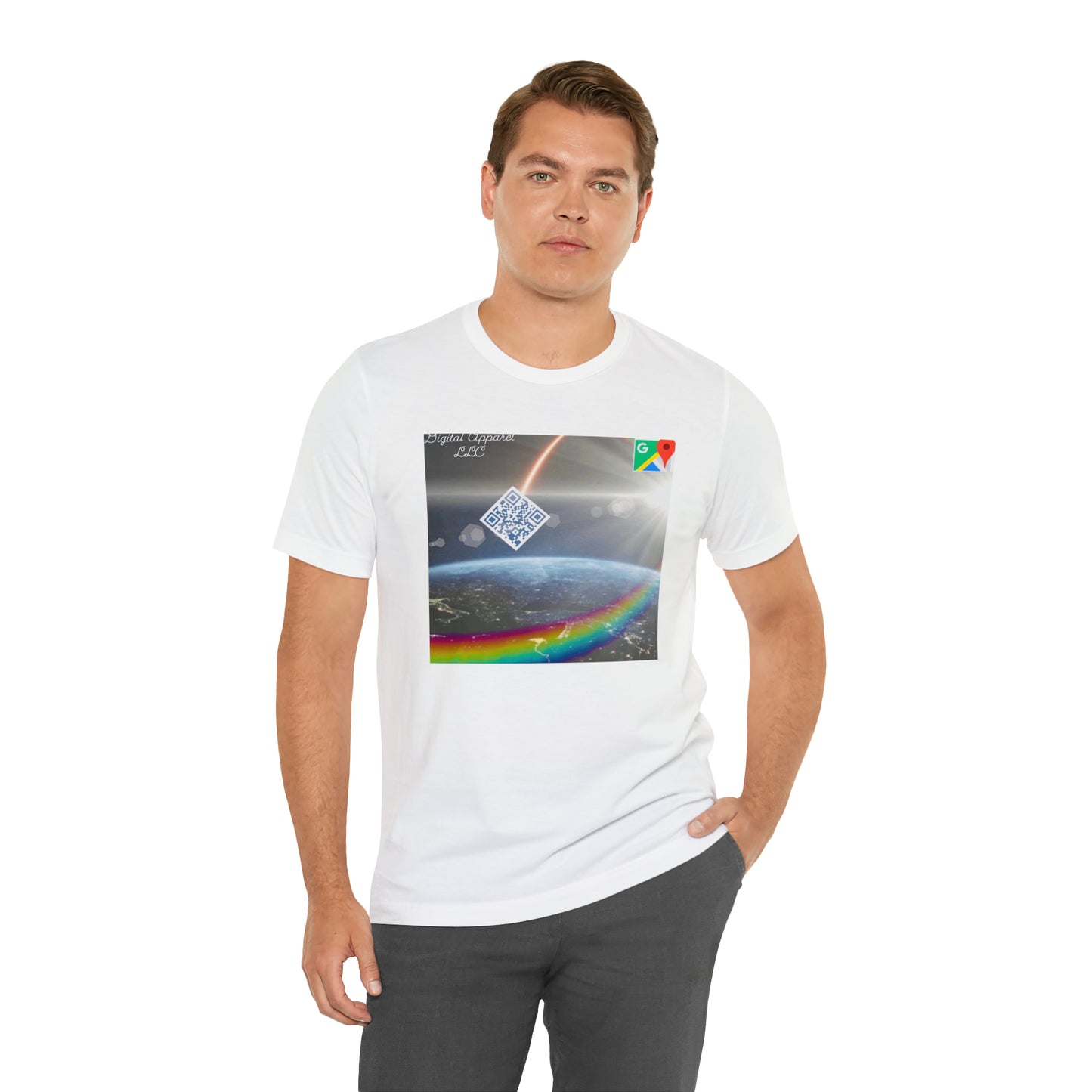 Artificially Intelligent GPS Digital Unisex Jersey Short Sleeve Tee